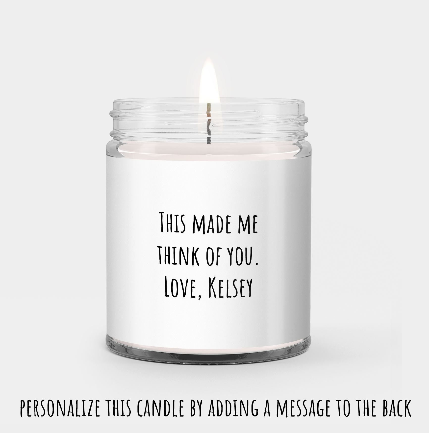 Proverbs 31:26 When she speaks, her words are wise, and she gives instructions with kindness. Handmade Personalized Soy Candle Gift - Image 2