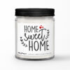 Home Sweet Home with Hearts • Personalized Housewarming Soy Candle Gift