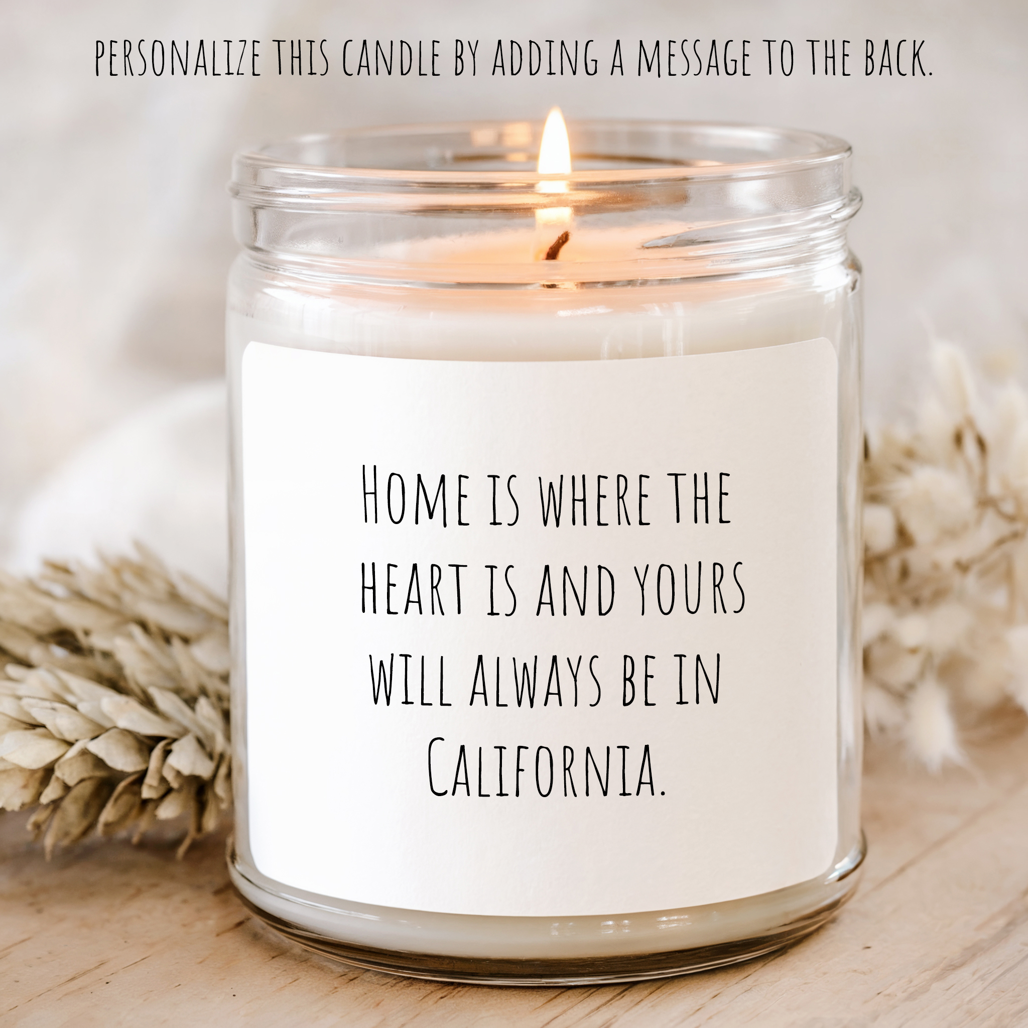 California State Personalized Soy Candle Gift - Image 2