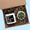 Smells Like Employee of the Month Personalized Soy Candle and Succulent Gift