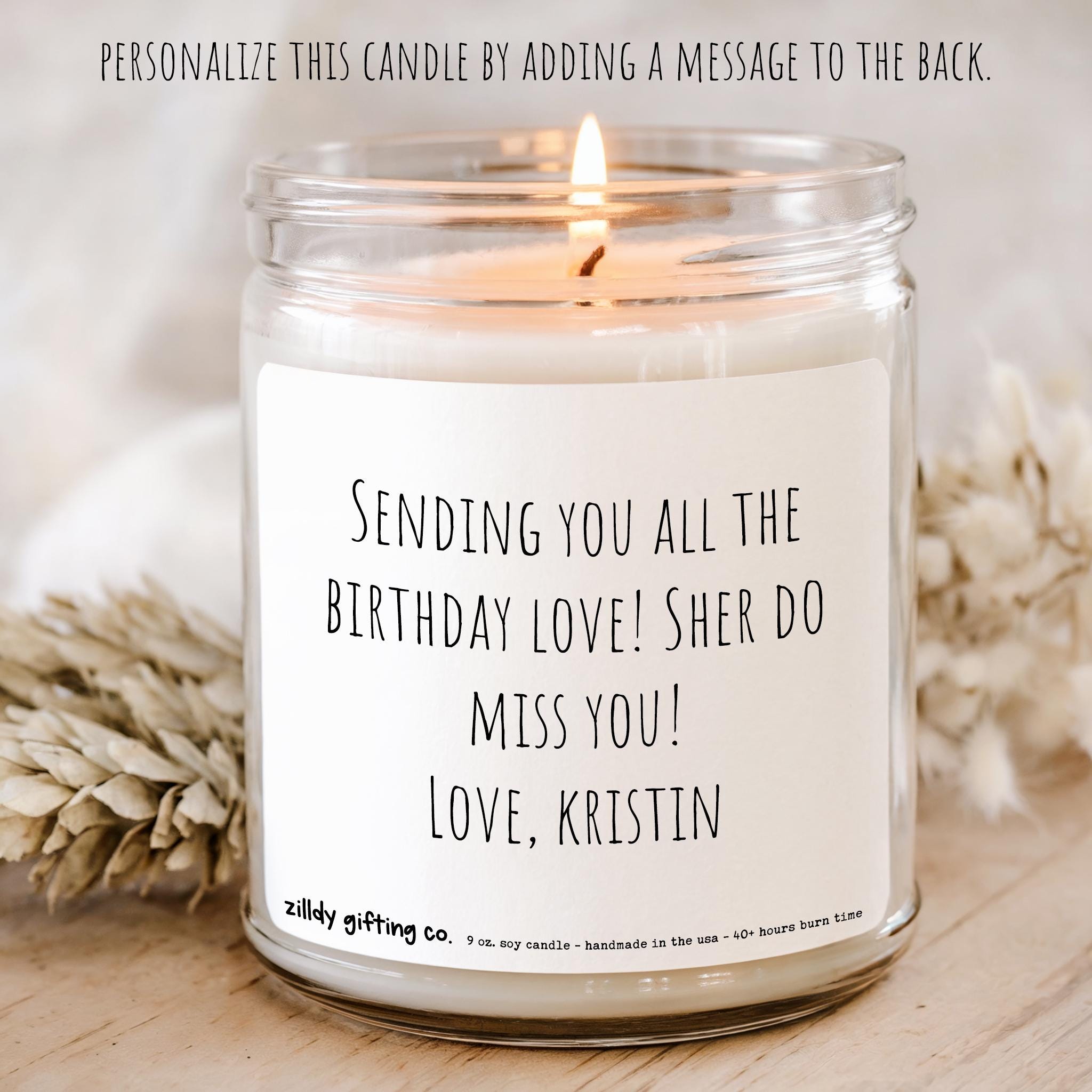 Hey Shawty It's Your Birthday Personalized Soy Candle and Succulent Gift - Image 3