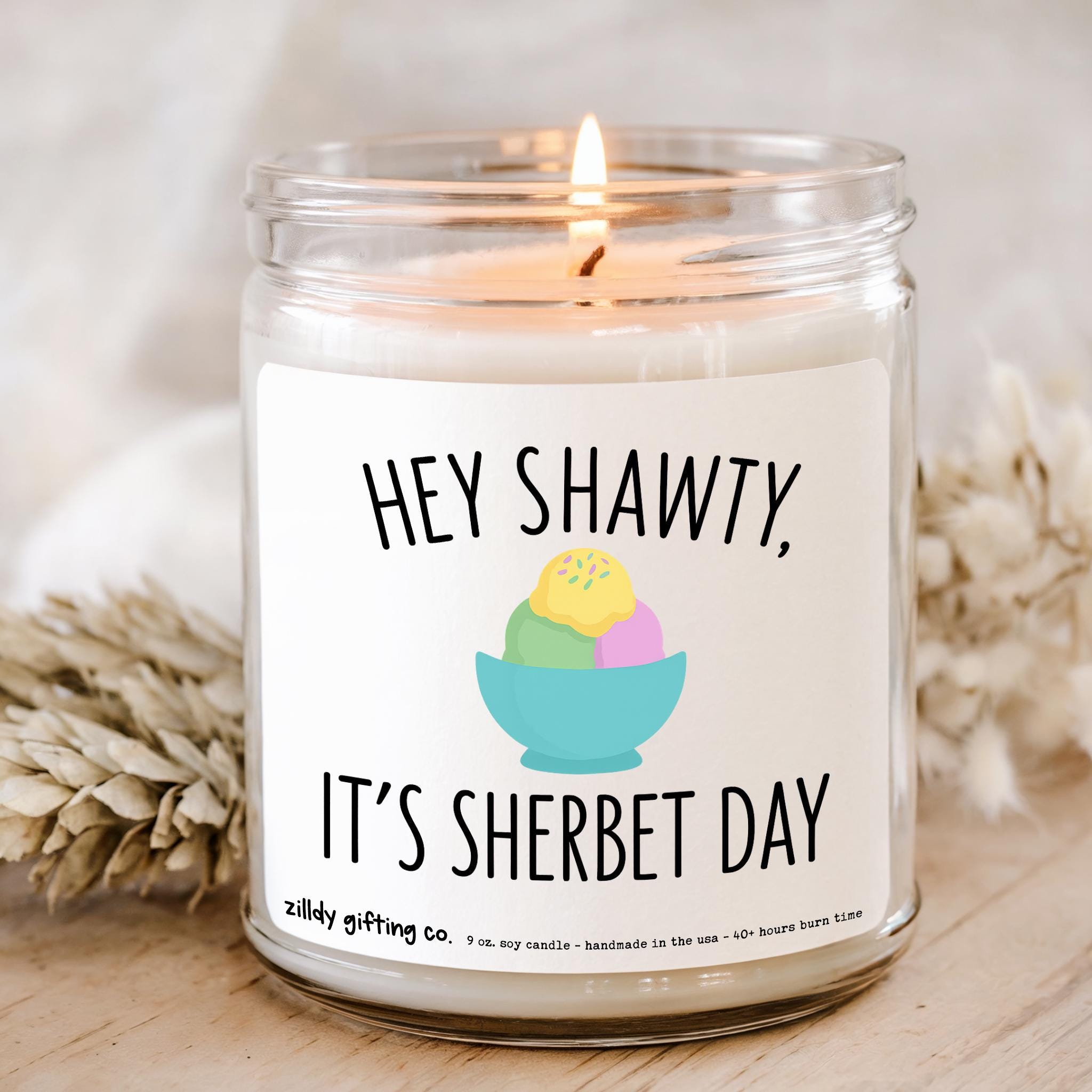 Hey Shawty It's Your Birthday Personalized Soy Candle and Succulent Gift - Image 2