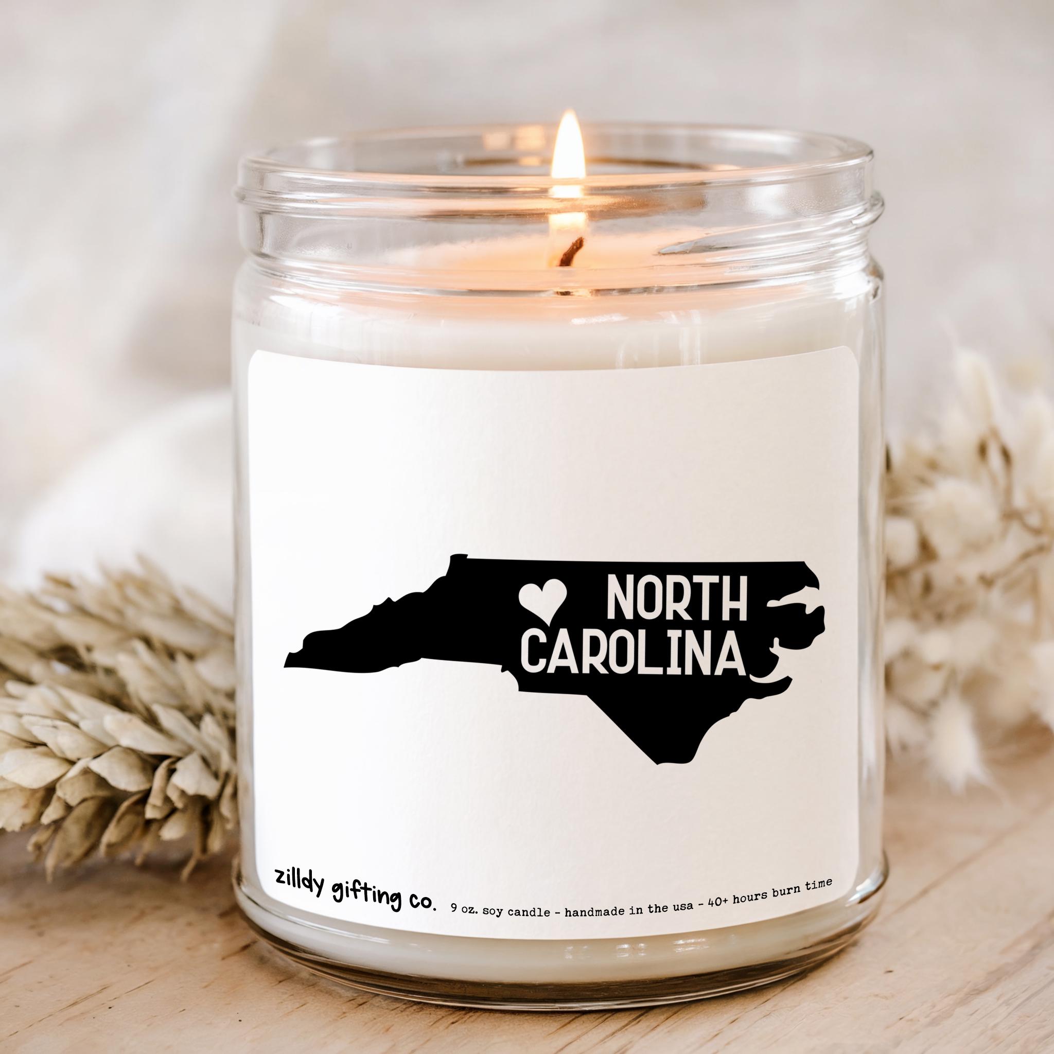 North Carolina Personalized Soy Candle and Succulent Gift - Image 3