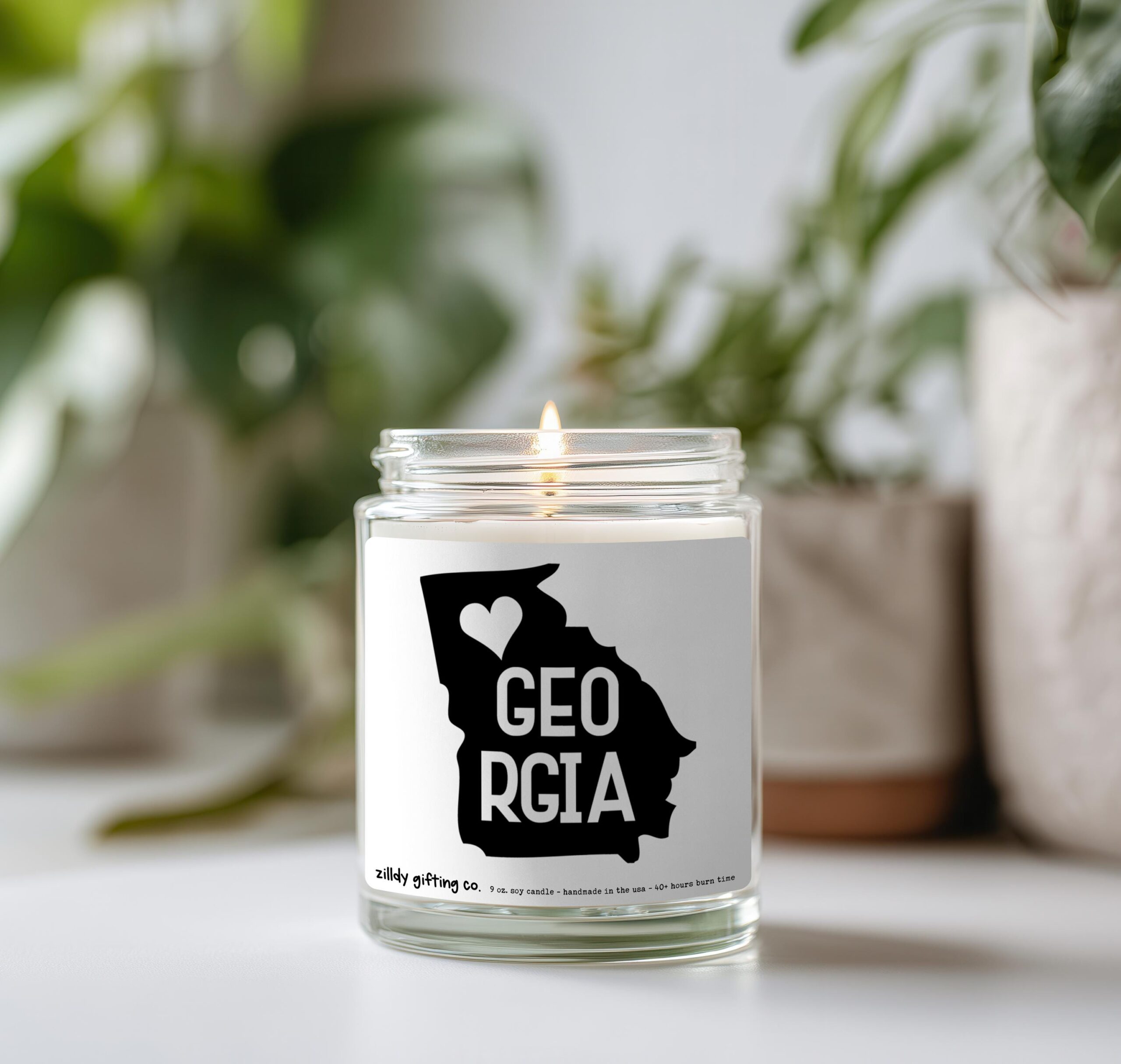 Georgia Personalized Soy Candle and Succulent Gift - Image 2