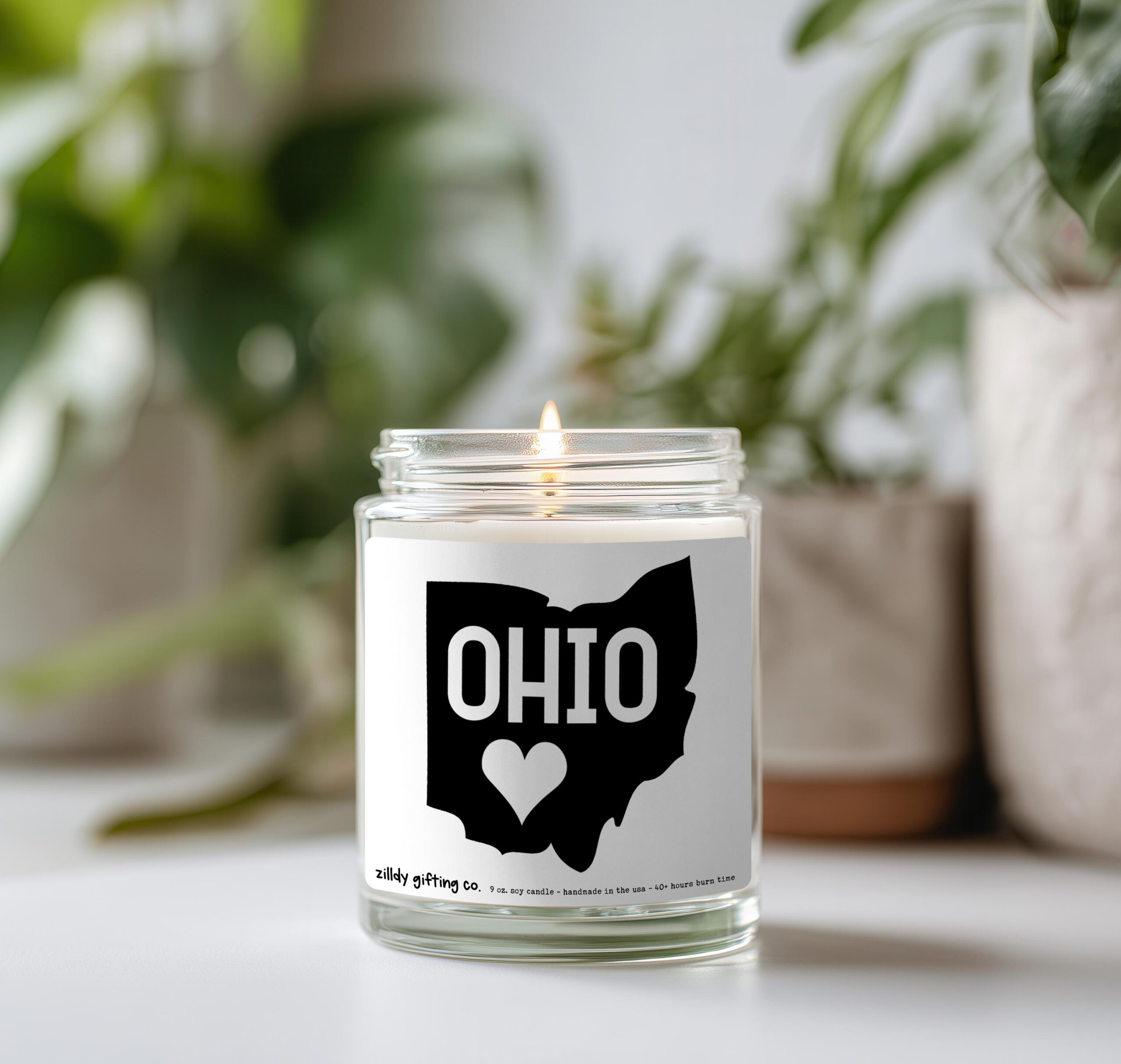 Ohio Personalized Soy Candle and Succulent Gift - Image 4