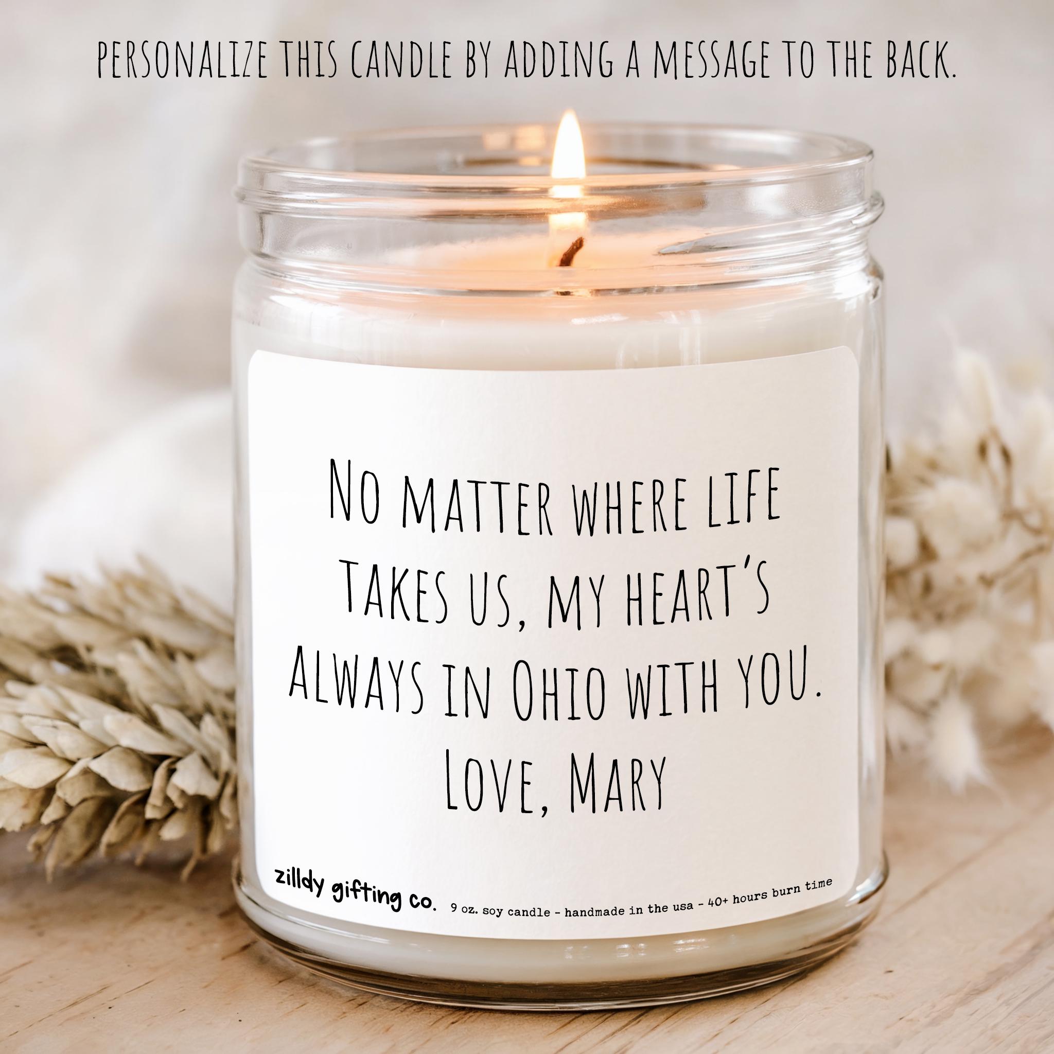 Ohio Personalized Soy Candle and Succulent Gift - Image 3