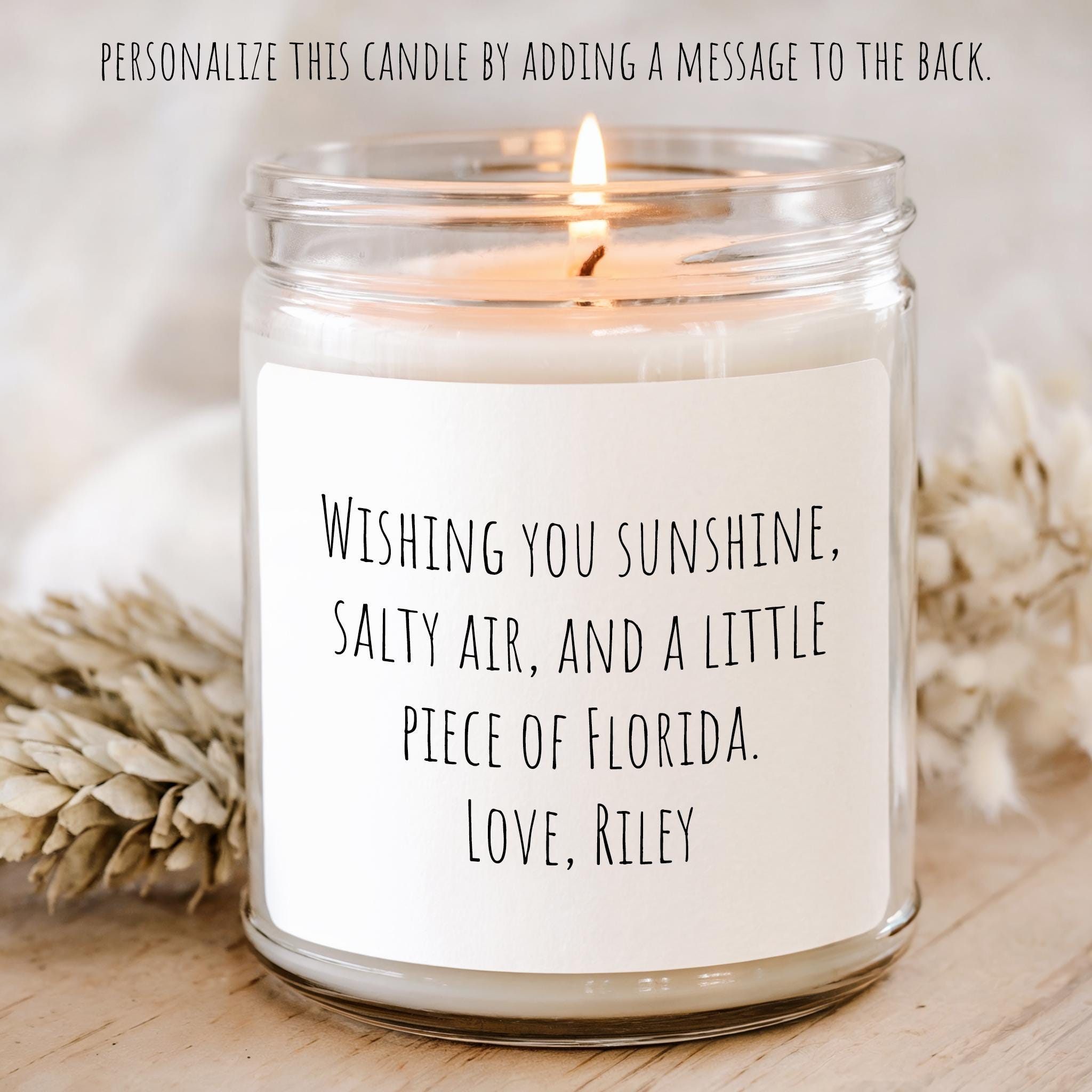 Florida Personalized Soy Candle and Succulent Gift - Image 4