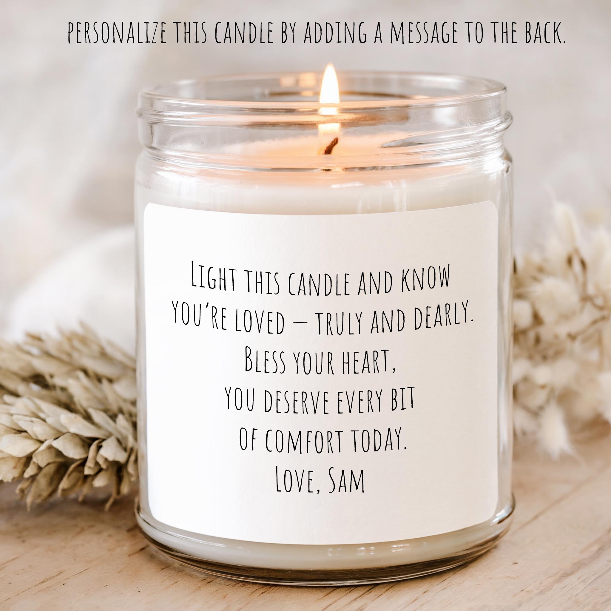 Bless Your Heart Personalized Soy Candle Gift Box, Succulent with Cookies - Image 3