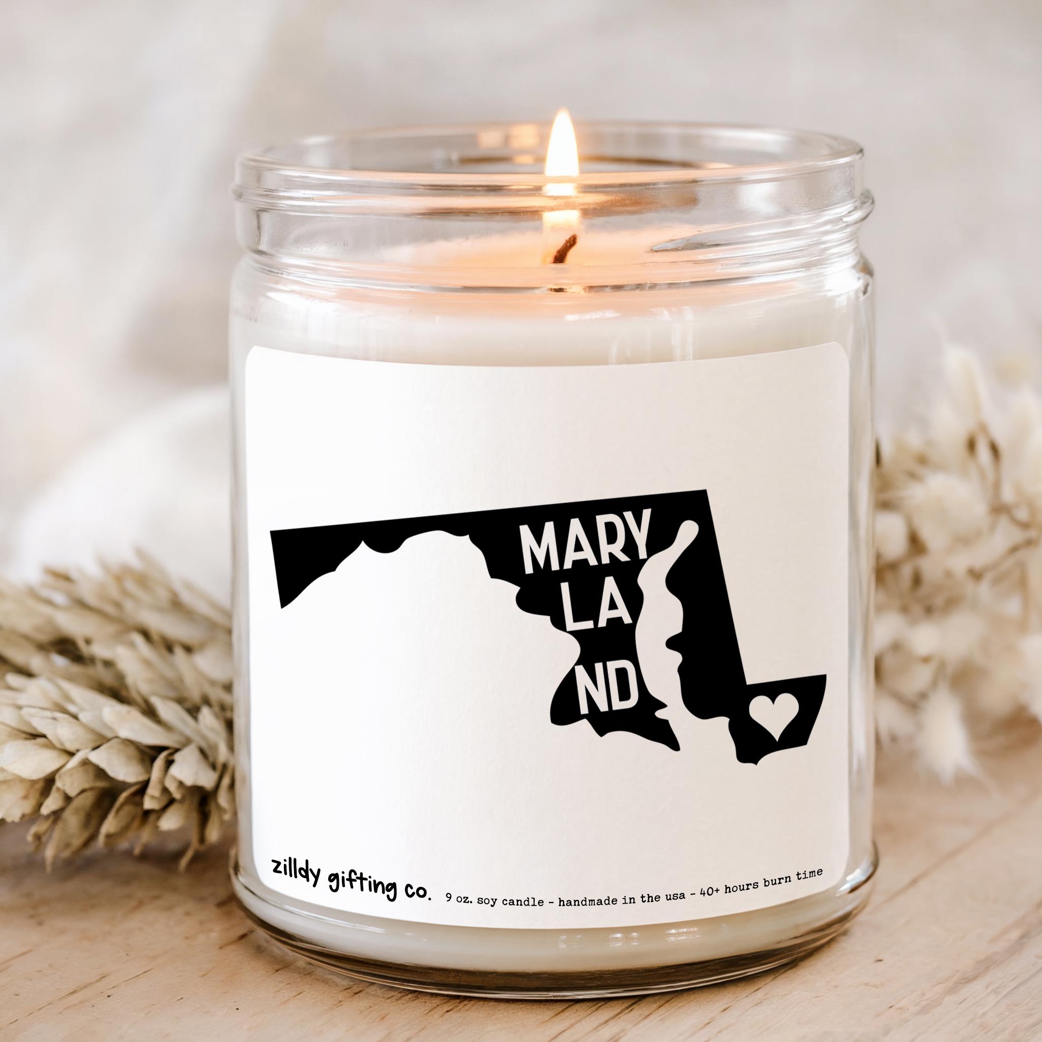 Maryland Personalized Soy Candle, Succulent and Cookies Gift - Image 2