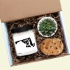 Maryland Personalized Soy Candle, Succulent and Cookies Gift