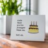 Rude That You’re Younger Than Me Birthday Card – Funny Sarcastic Greeting Card Rude That You’re Younger Than Me Birthday Card – Funny Sarcastic Greeting Card